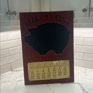 Red Bella Cucina Chalkboard Calendar